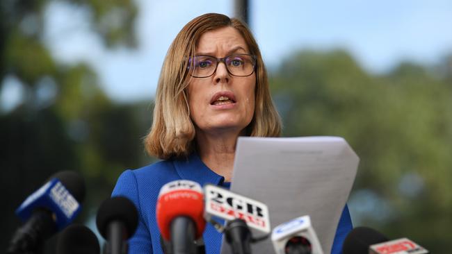 NSW Chief Health Officer Dr Kerry Chant said there were two new cases overnight; one of the cases was a returned traveller who was in quarantine at a hotel and the other was a known contact of a COVID-19 case. Picture: Dean Lewins