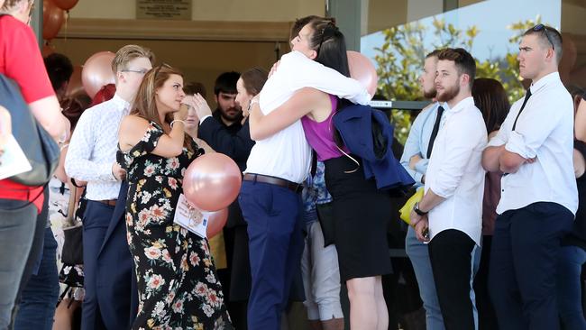 More than 400 people turned out for the funeral of Shelbi Cate Berechree. Picture: NIKKI DAVIS-JONES