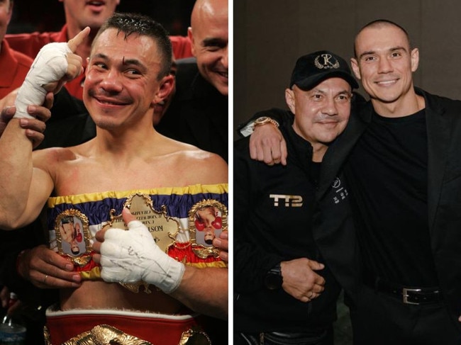 Kostya Tszyu with son Tim.