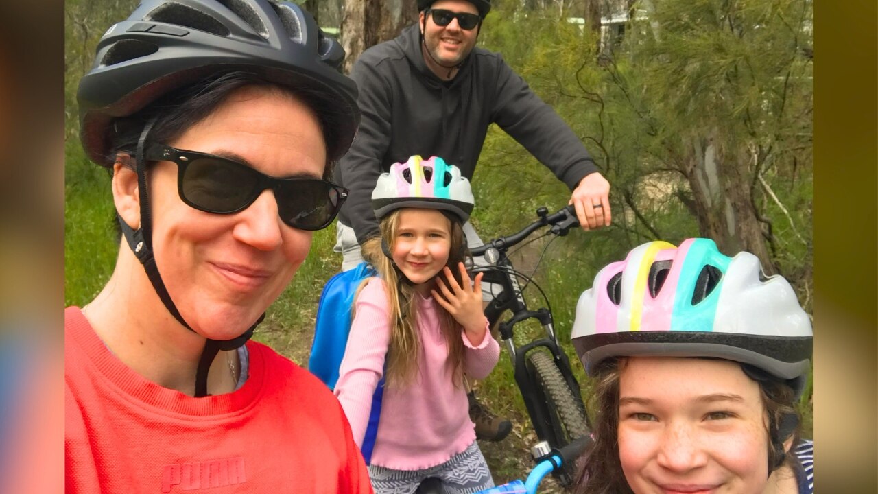 Shona and her family in more relaxing times. Image: supplied