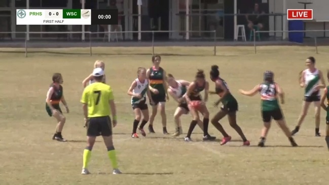 Replay: AFL Queensland Junior girls (Park Ridge SHS v Woodcrest SC)