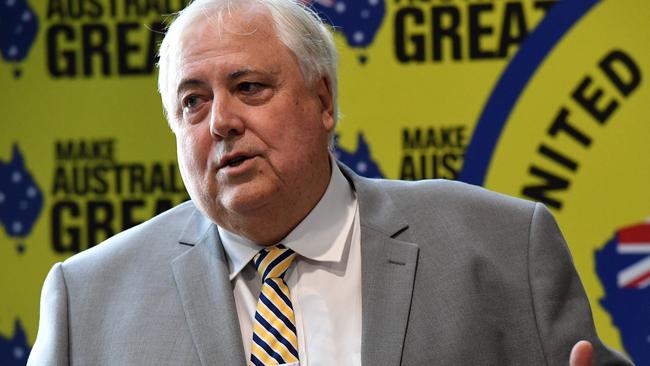 Clive Palmer in Bundaberg.