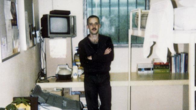 Julian Knight in his prison cell in 1996.