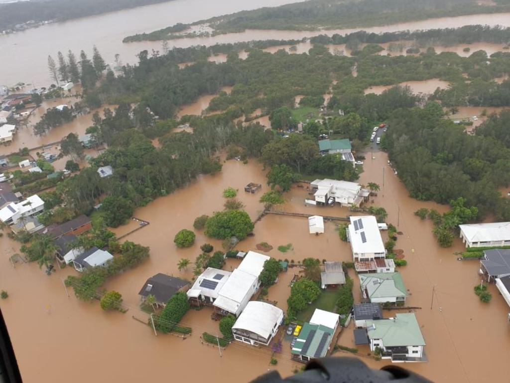 Port Macquarie’s coastline from above. Picture: NSW SES Port Macquarie Unit