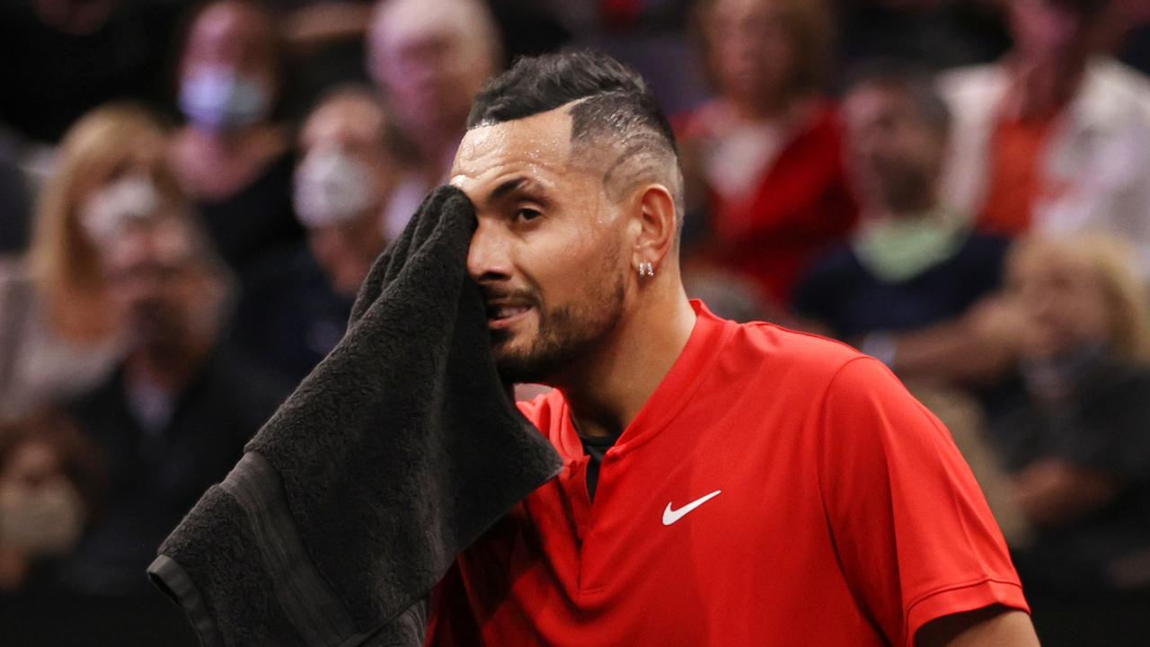 Nick Kyrgios has opened up on his tennis future in an emotional press conference.