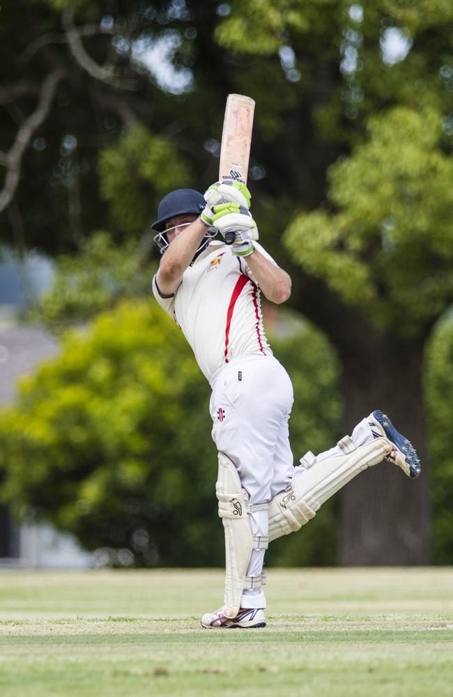 Daniel Pollock hits a four for Metropolitan-Easts.