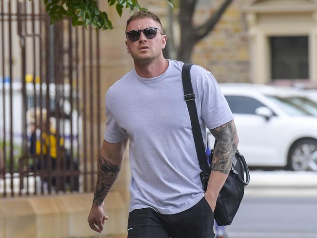 ADELAIDE, AUSTRALIA - NewsWire Photos  February 28 2023: Nick Rehmann is seen arriving at Adelaide Magistrates court.Picture: NCA NewsWire /