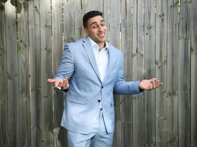 TikTok comedian Jon-Bernard Kairouz shot to infamy when he accurately predicted Covid case numbers before their release. Picture: John Feder