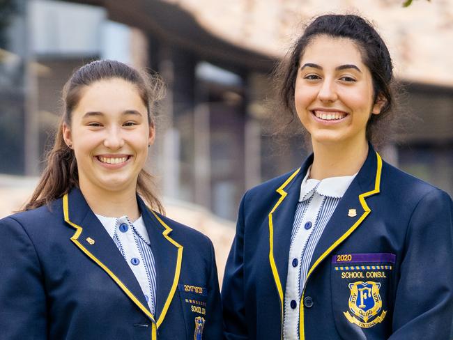 Fintona Girls' School consuls Kara Whitbourn and Marianna Giavris.