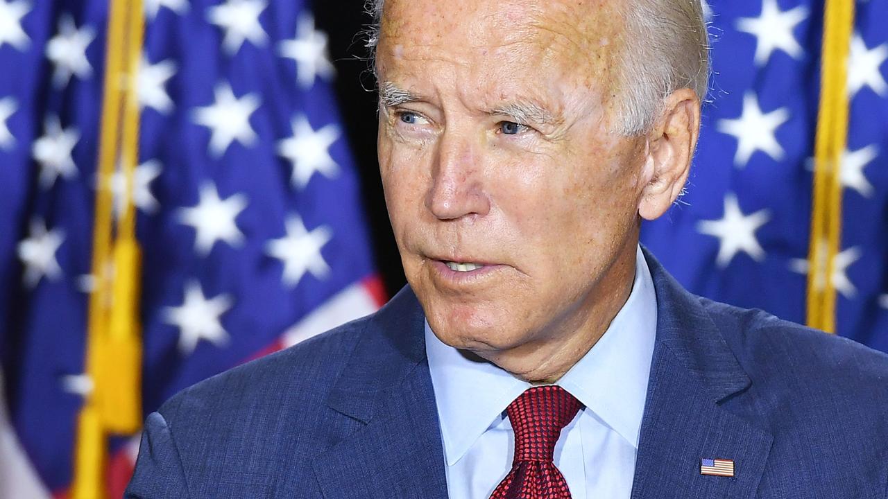 The convention will end with Joe Biden’s acceptance speech. Picture: Mandel Ngan/AFP