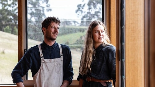 Van Bone head chef Timothy Hardy and restaurant manager Laura Stucken