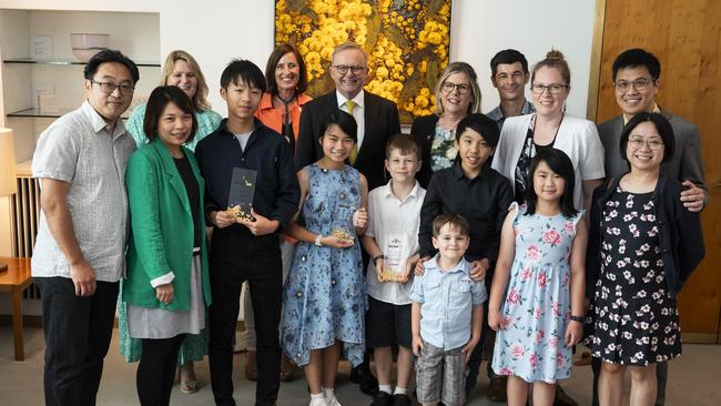 The winners were joined by their families for a trip of a lifetime. Picture: NCA NewsWire / Martin Ollman