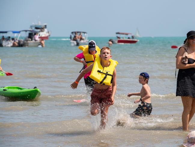 Darwin Beer Can Regatta at Mindil Beach, 2024. Picture: Pema Tamang Pakhrin