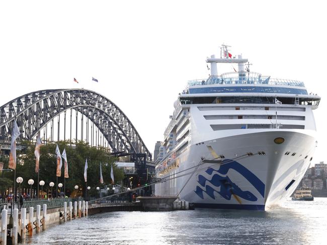 Covid-riddled Coral Princess docks in Sydney