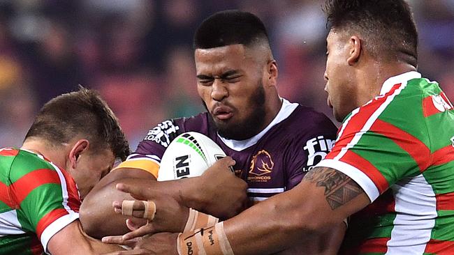 The emergence of Payne Haas is to Seibold’s credit. Photo: AAP Image/Dan Peled