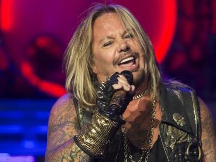 Vince Neil of Motley Crue on stage in Melbourne 2015