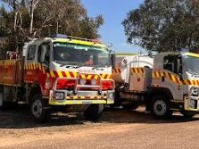 Two RFS members have been flown to hospital with severe head and chest injuries.