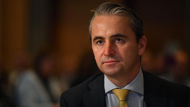 Commonwealth Bank CEO Matt Comyn: ‘It’s all about when there is sufficient supply that we make it as easy as possible for both our employees and their families.’ Picture: NCA NewsWire/Joel Carrett