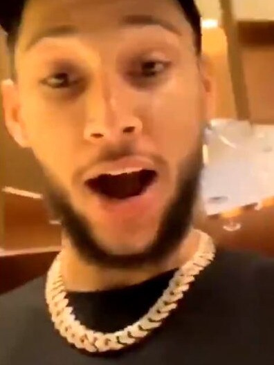 Ben Simmons lashed out after an incident at Crown casino this week.