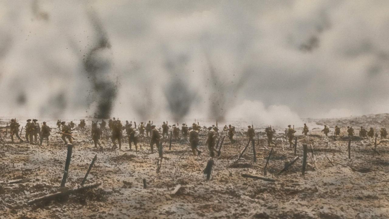 Aussies advance at Polygon Wood in 1917. Go to this very battleground and see modern landscapes merge with WW1 imagery and more in the ANZAC 360 experience.