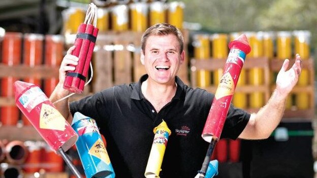 Max Brunner is one of the biggest fireworks technicians in the region. Picture: Tim Marsden.