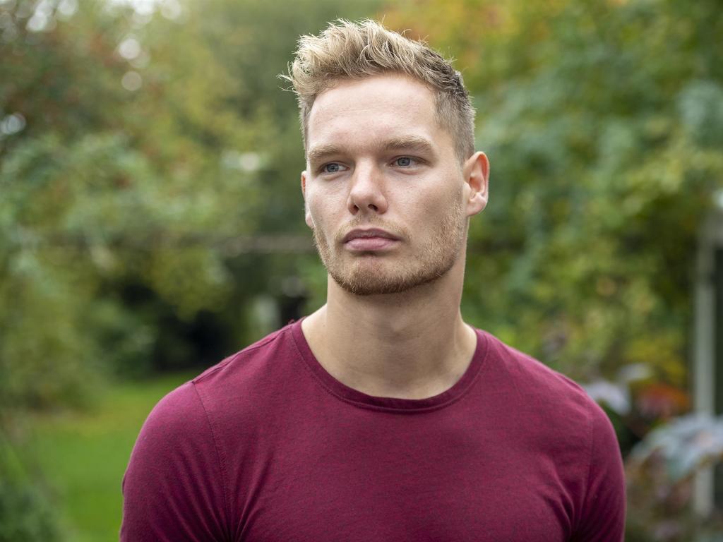 Chris Westerbeek talks to local reporters about the young man who walked into his pub after nine years inside an isolated farmhouse. Picture: Backgrid