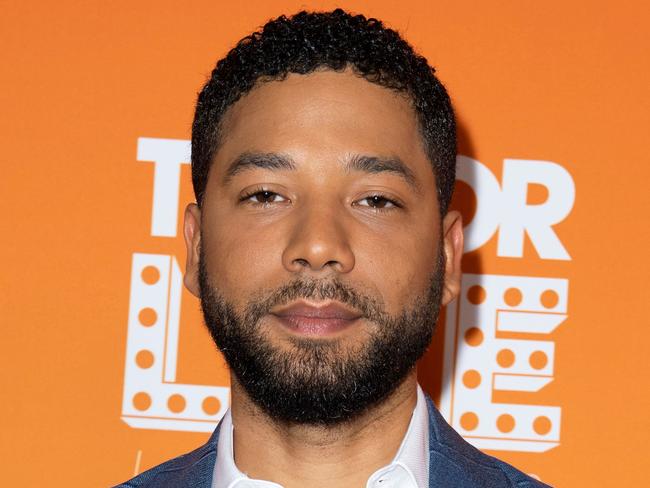 US actor Jussie Smollett, who has been indicted by a jury on 16 felony counts after allegedly lying to police about being the victim of a racist, homophobic hate crime. Picture: Valerie Macon/AFP