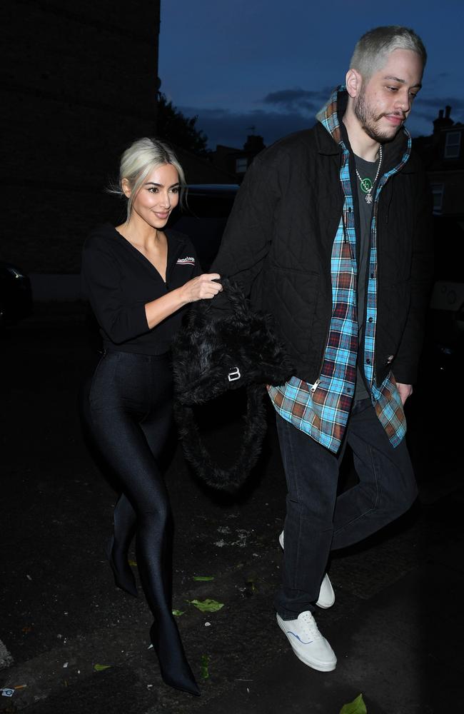 Kim Kardashian and Pete Davidson have flaunted PDA in London Picture: MEGA/GC Images