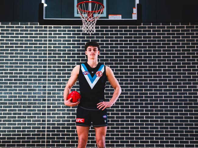 Port Adelaide category B signing Jacob Moss. Picture: Matt Sampson