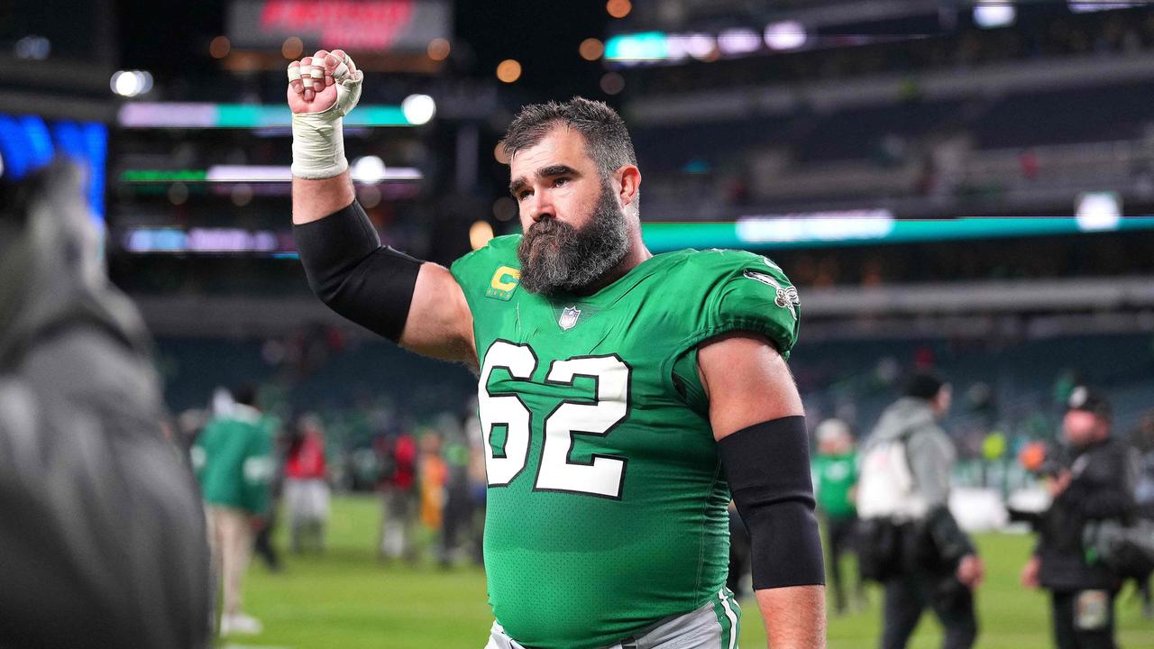 Travis’ big brother Jason Kelce, who plays for the Philadelphia Eagles. (Photo by Mitchell Leff/Getty Images via AFP)