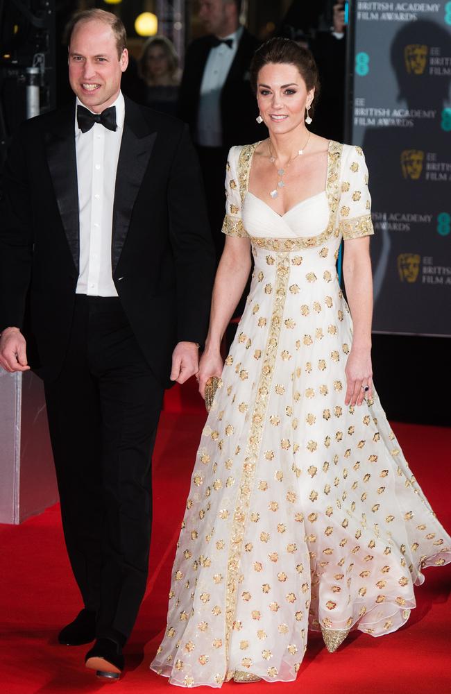 William is the President of BAFTA (pictured here attending the Awards ceremony in 2020 with Kate Middleton).