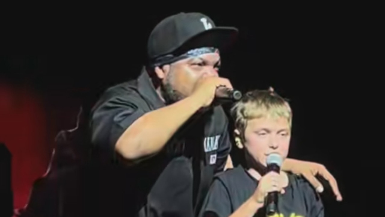 Melbourne schoolboy stuns crowd with explicit rap at hip hop star’s gig