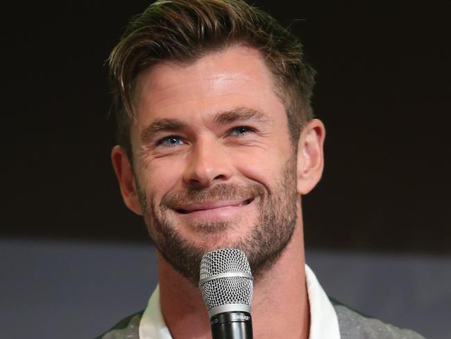 Australian actor Chris Hemsworth pictured at the Sydney Opera House for an Australian Tourism campaign launch.Picture: Richard Dobson