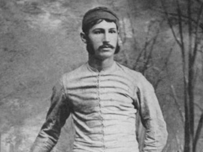 History: Walter Camp, American football pioneer in an 1878 image. Out of copyright