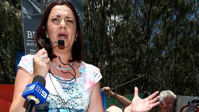 Labor leader Annastacia Palaszczuk said her party’s funding promises were not dependent on ALP candidates winning specific seats. Picture: David Clark