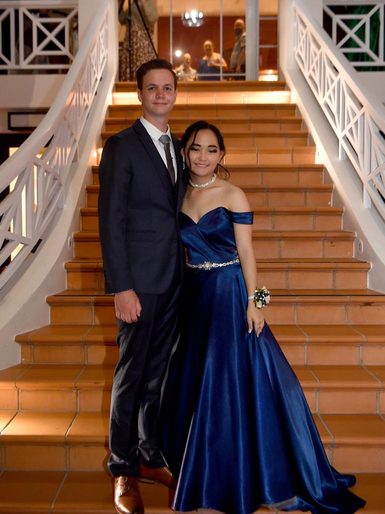 ANNANDALE CHRISTIAN COLLEGE school formal 2022 at Ridges Southbank. Kyle Goosen and Shontaya Emerson. Picture: Evan Morgan