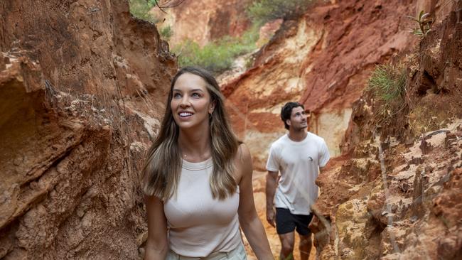 Couple exploring Elim Beach and the Coloured Sands. TTNQ has released its draft destination management plan.