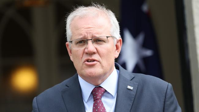 Scott Morrison said settings will change to better deal with the challenge of Omicron. Picture: NewsWire / Dylan Robinson