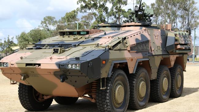 Rheinmetall unveiled the first of the Boxer vehicles it is building for the Army under a $5 billion contract at Brisbane’s Enoggera Barracks last month.