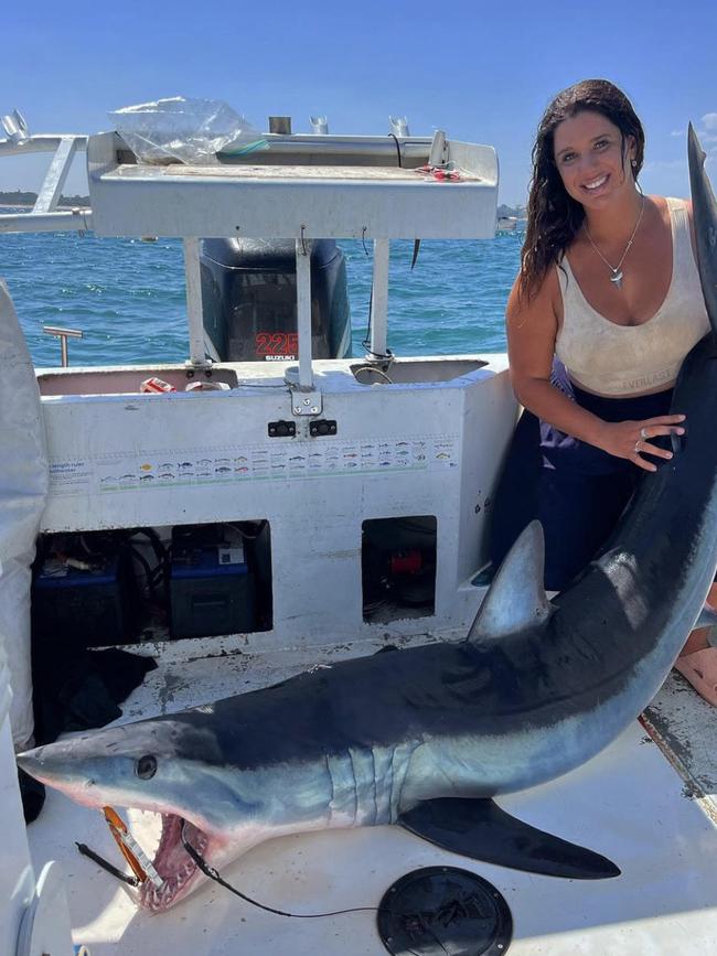 Apparently Ms Sesto had also been trying to catch a Mako shark for a little while. Picture: Instagram, @isabella.sesto.