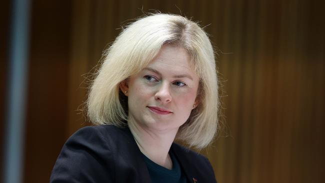 Senator Amanda Stoker during Senate Estimates at Parliament House in Canberra. Picture: NCA NewsWire / Gary RamagePicture: NCA NewsWire / Gary Ramage