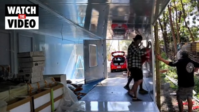 Man makes $400 a week by making home from a shipping container