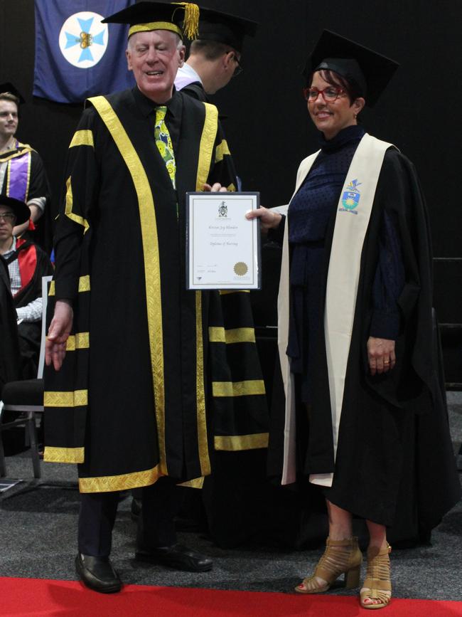 Kristen Allenden graduated with a Diploma of Nursing at the CQUniversity graduation ceremony in Bundaberg on December 14, 2023.