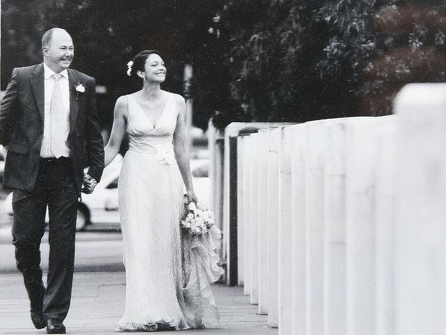 A photo from Chris and Sunita’s wedding day. Picture: John Appleyard