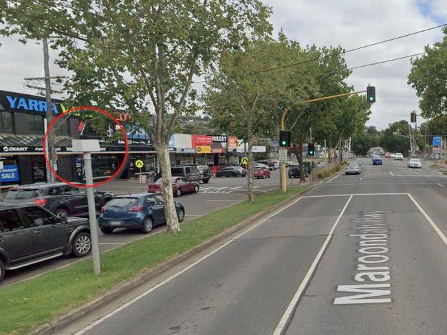 Speed cameras on Maroondah Highway in Lilydale