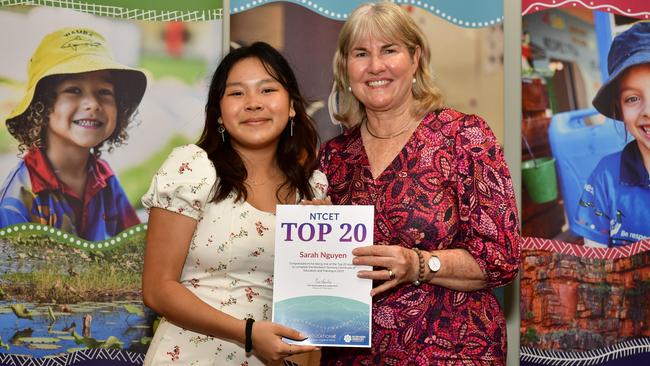 Sarah Ngyuen was one of the top NTCET students of 2023. Picture: Pema Tamang Pakhrin
