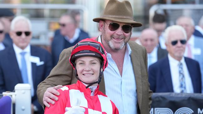 Jamie Kah with Peter Moody.