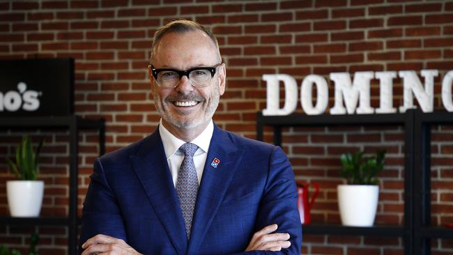 Domino’s Pizza CEO Don Meij at the company headquarters in Brisbane. Picture: Tertius Pickard/NCA NewsWire