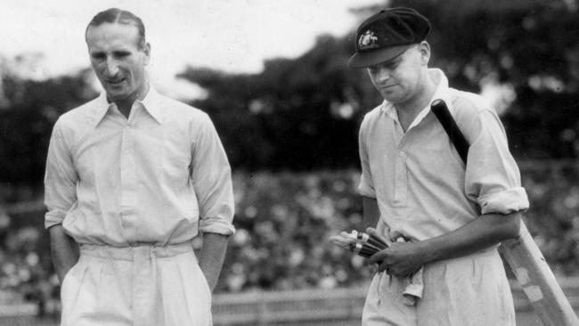 Douglas Jardine (L) was a meticulous planner.