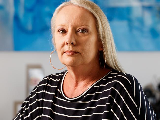 2/5/1 Tracy Halliday, who missed out on $90,000 plus investment earnings after she wasn't paid super for 11 years. Tracy is pictured at her Semaphore home.